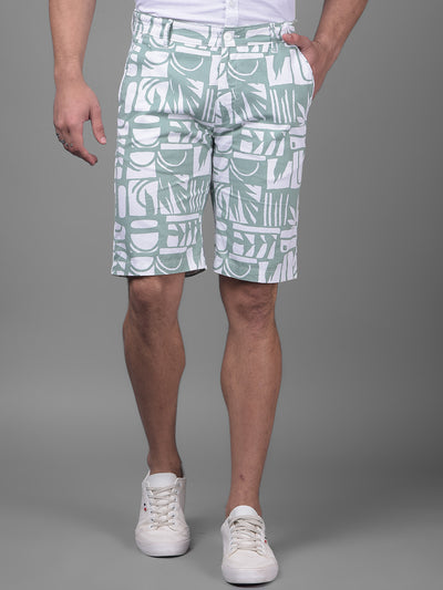 Green Urban Shorts-Men Shorts-Crimsoune Club