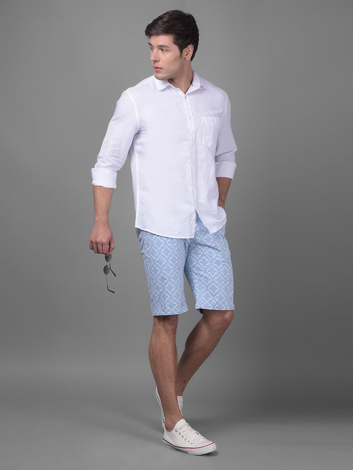 Blue Urban Shorts-Men Shorts-Crimsoune Club