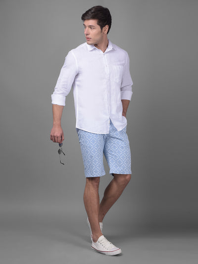 Blue Urban Shorts-Men Shorts-Crimsoune Club