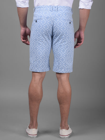 Blue Urban Shorts-Men Shorts-Crimsoune Club