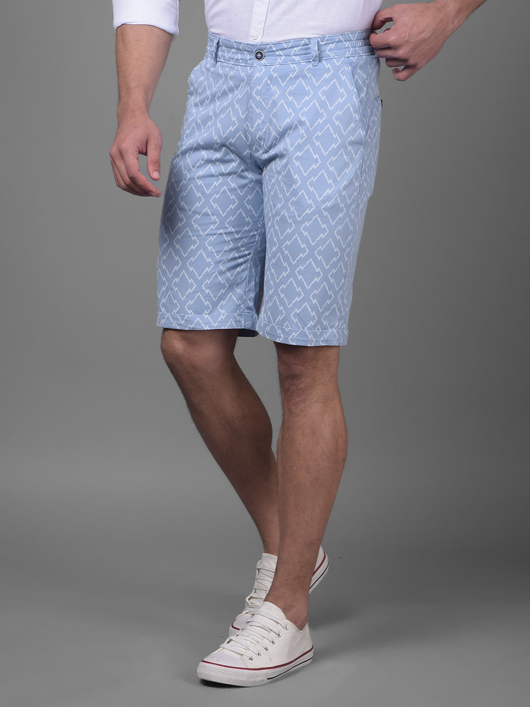 Blue Urban Shorts-Men Shorts-Crimsoune Club