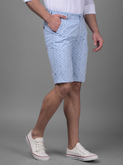 Blue Urban Shorts-Men Shorts-Crimsoune Club