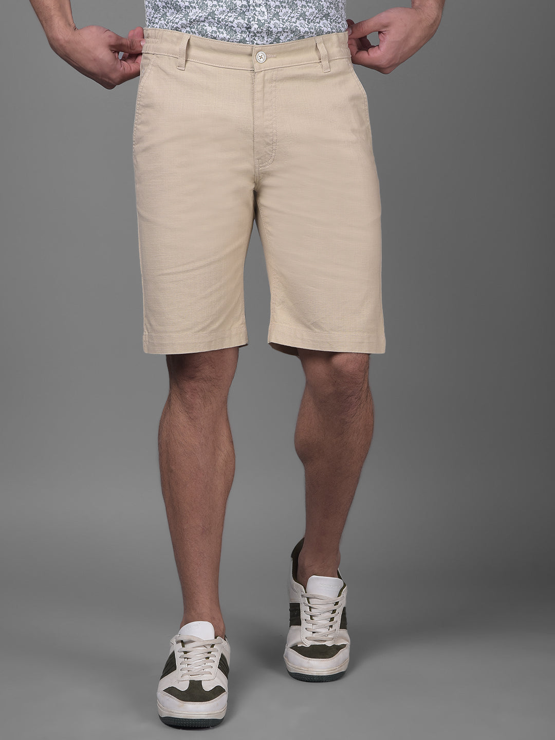 Khaki Shorts-Men Shorts-Crimsoune Club