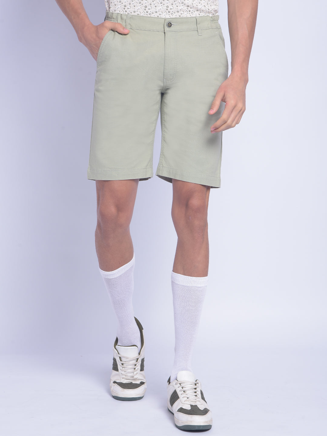 Green Shorts-Men Shorts-Crimsoune Club