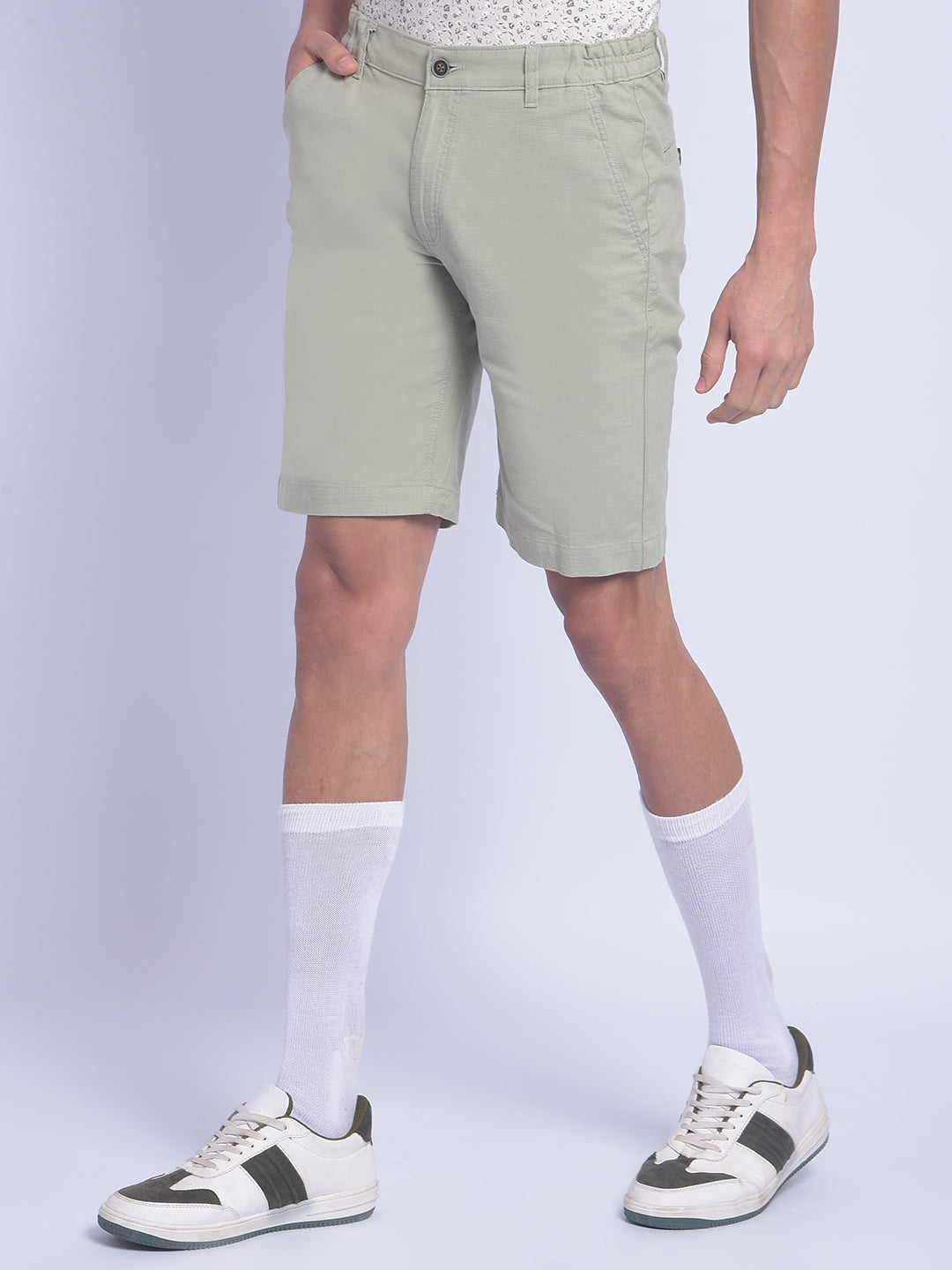 Green Shorts-Men Shorts-Crimsoune Club