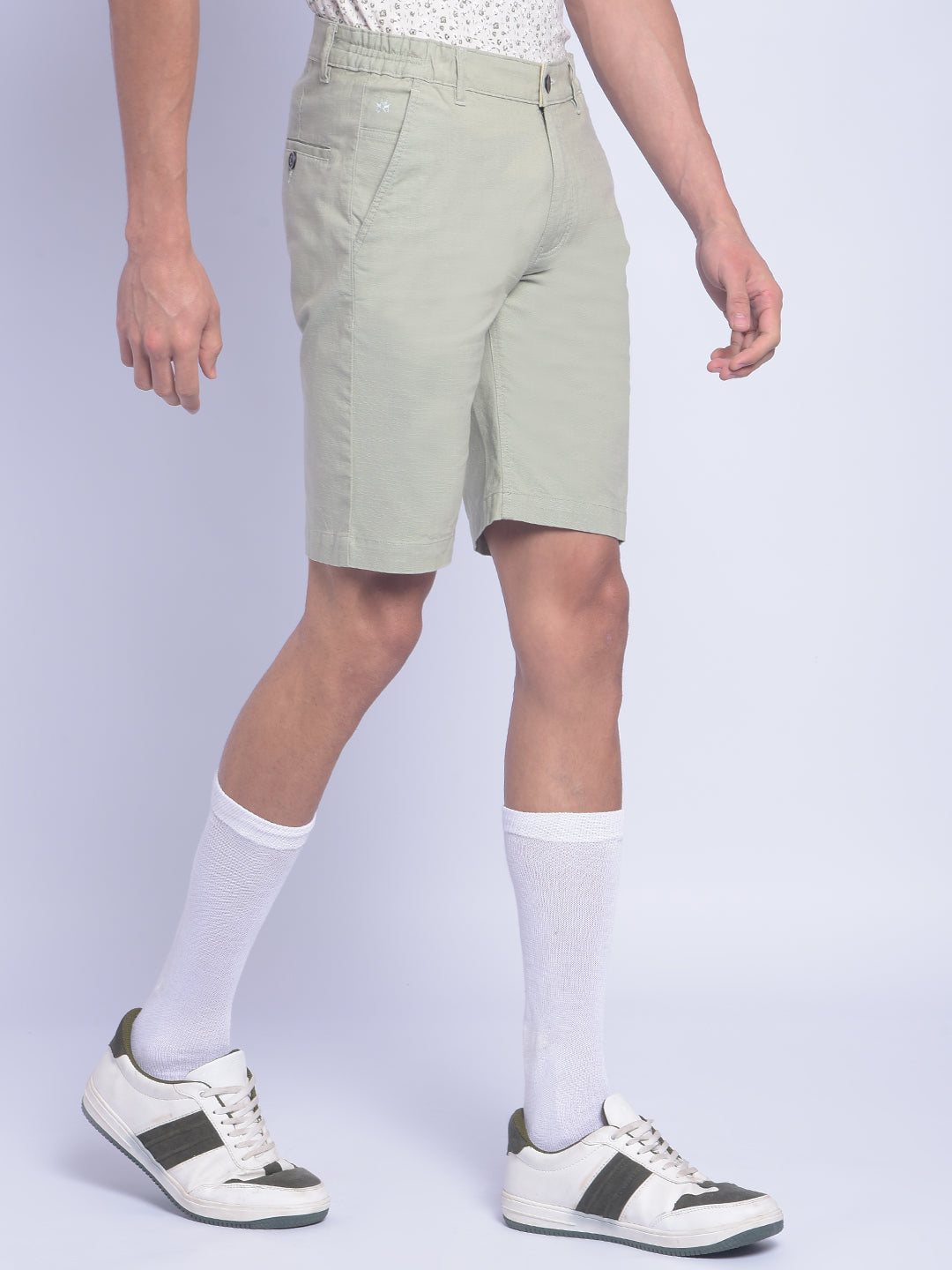 Green Shorts-Men Shorts-Crimsoune Club