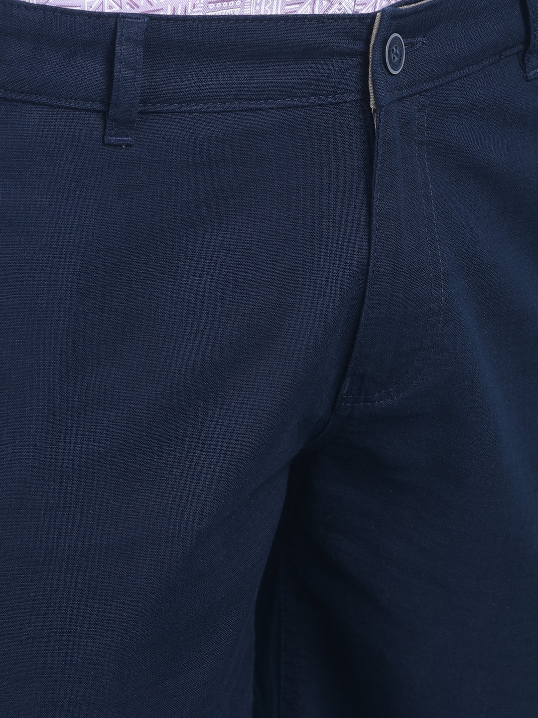 Blue Cotton Shorts-Men Shorts-Crimsoune Club