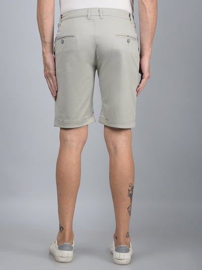 Grey Cotton Shorts-Men Shorts-Crimsoune Club