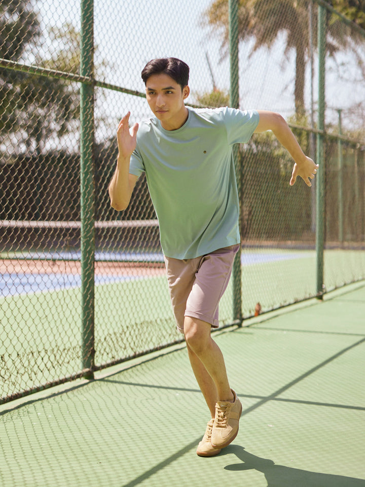 Pink Cotton Shorts-Men Shorts-Crimsoune Club