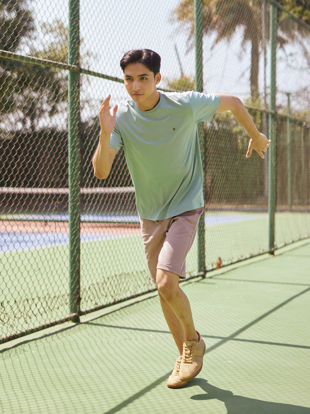 Pink Cotton Shorts-Men Shorts-Crimsoune Club