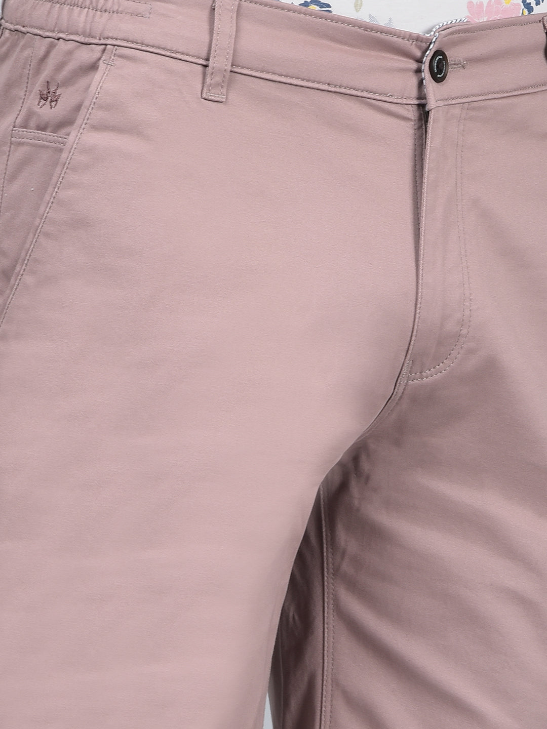 Pink Cotton Shorts-Men Shorts-Crimsoune Club