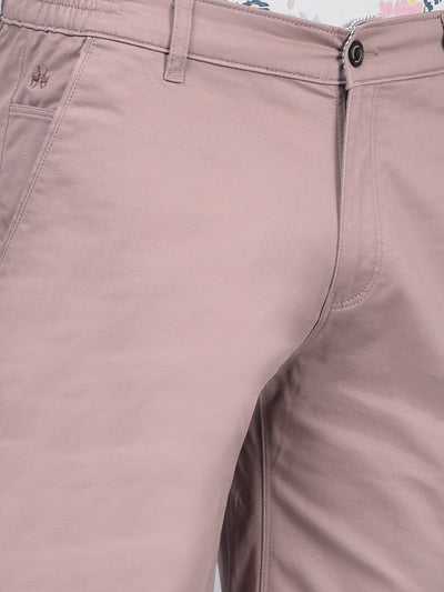 Pink Cotton Shorts-Men Shorts-Crimsoune Club