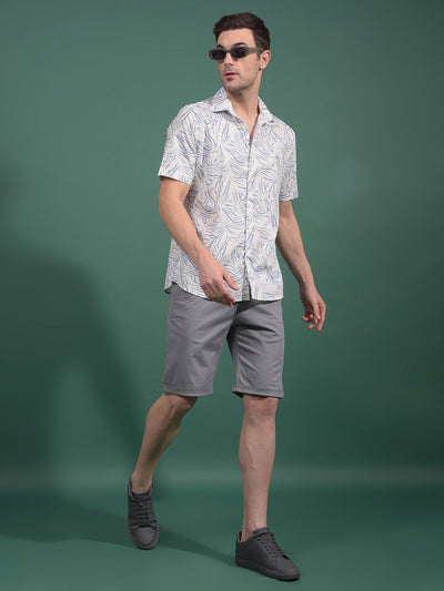 Blue Cotton Shorts-Men Shorts-Crimsoune Club