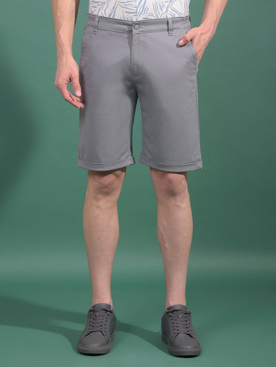 Blue Cotton Shorts-Men Shorts-Crimsoune Club