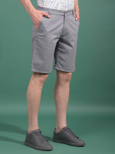 Blue Cotton Shorts-Men Shorts-Crimsoune Club