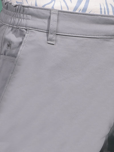 Blue Cotton Shorts-Men Shorts-Crimsoune Club