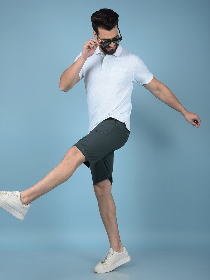 Green Shorts-Men Shorts-Crimsoune Club