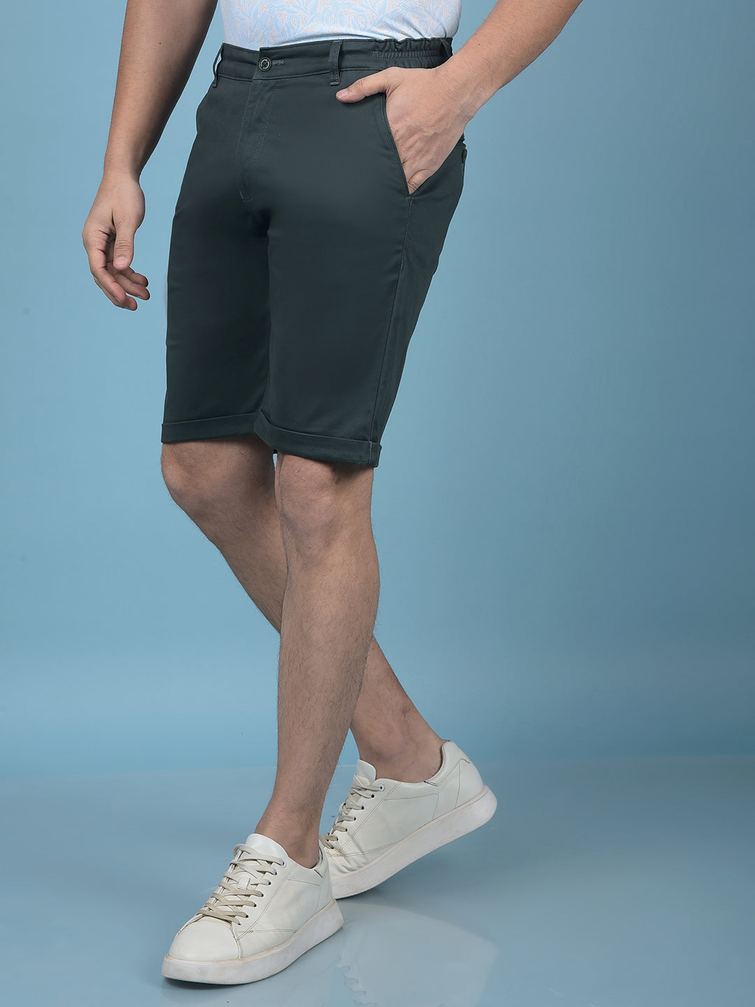 Green Shorts-Men Shorts-Crimsoune Club