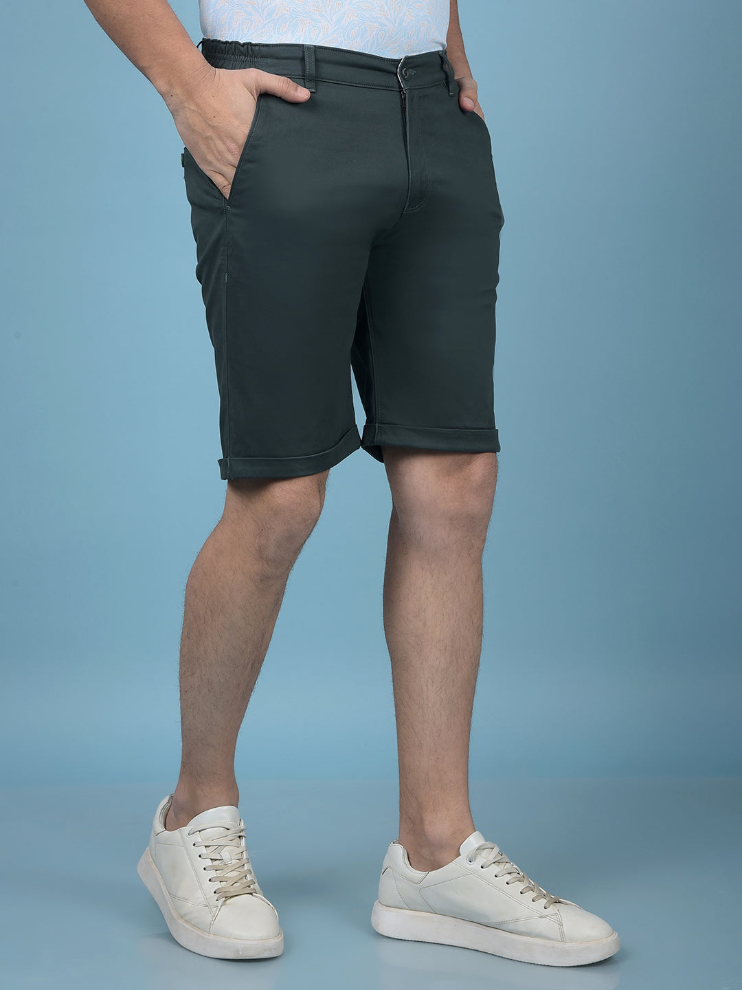 Green Shorts-Men Shorts-Crimsoune Club
