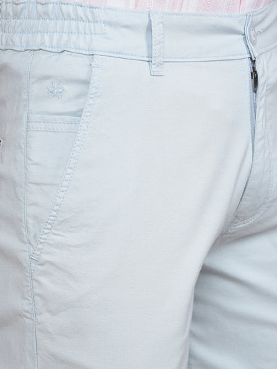Blue Cotton Shorts-Men Shorts-Crimsoune Club