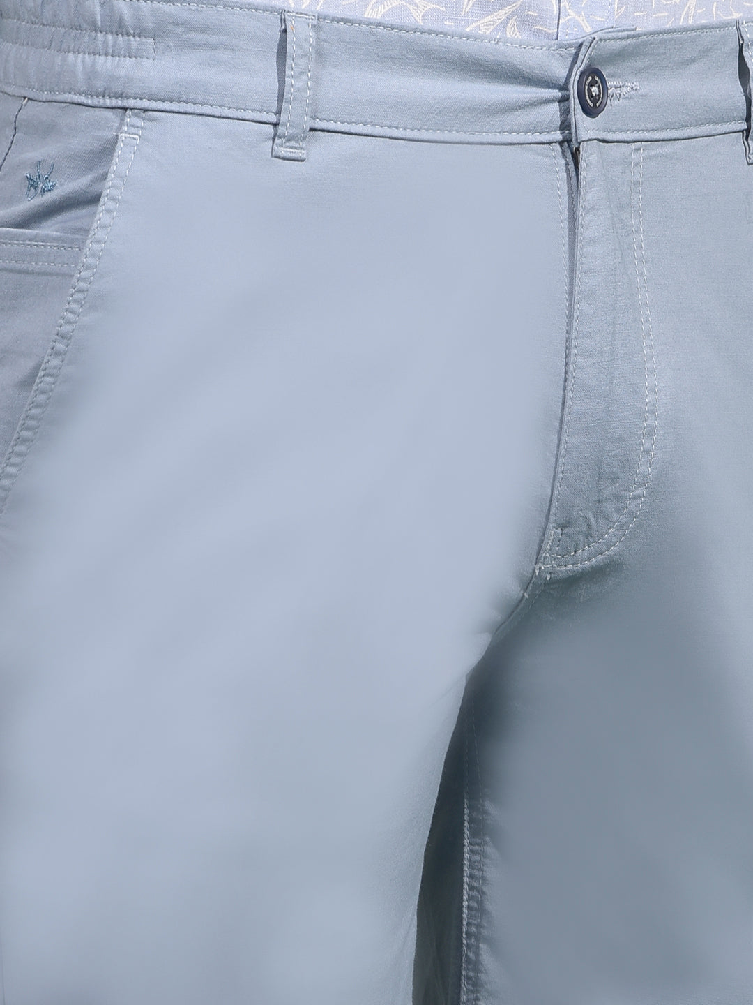 Blue Cotton Shorts-Men Shorts-Crimsoune Club
