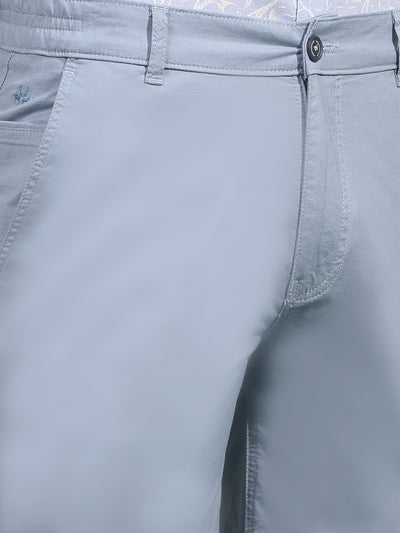 Blue Cotton Shorts-Men Shorts-Crimsoune Club