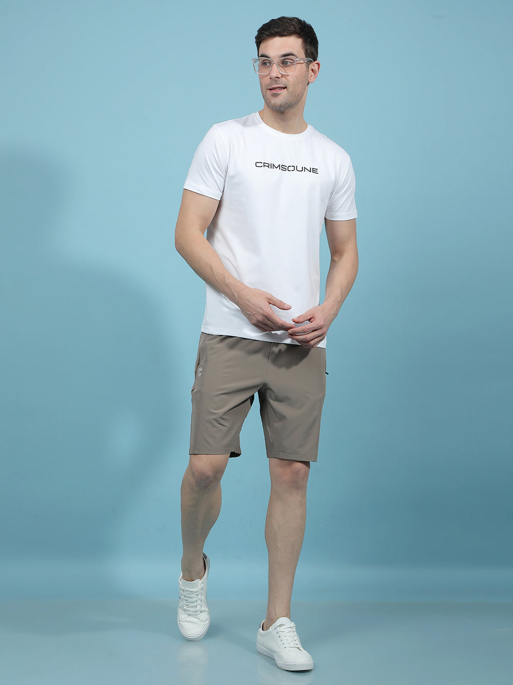 Khaki Shorts-Men Shorts-Crimsoune Club