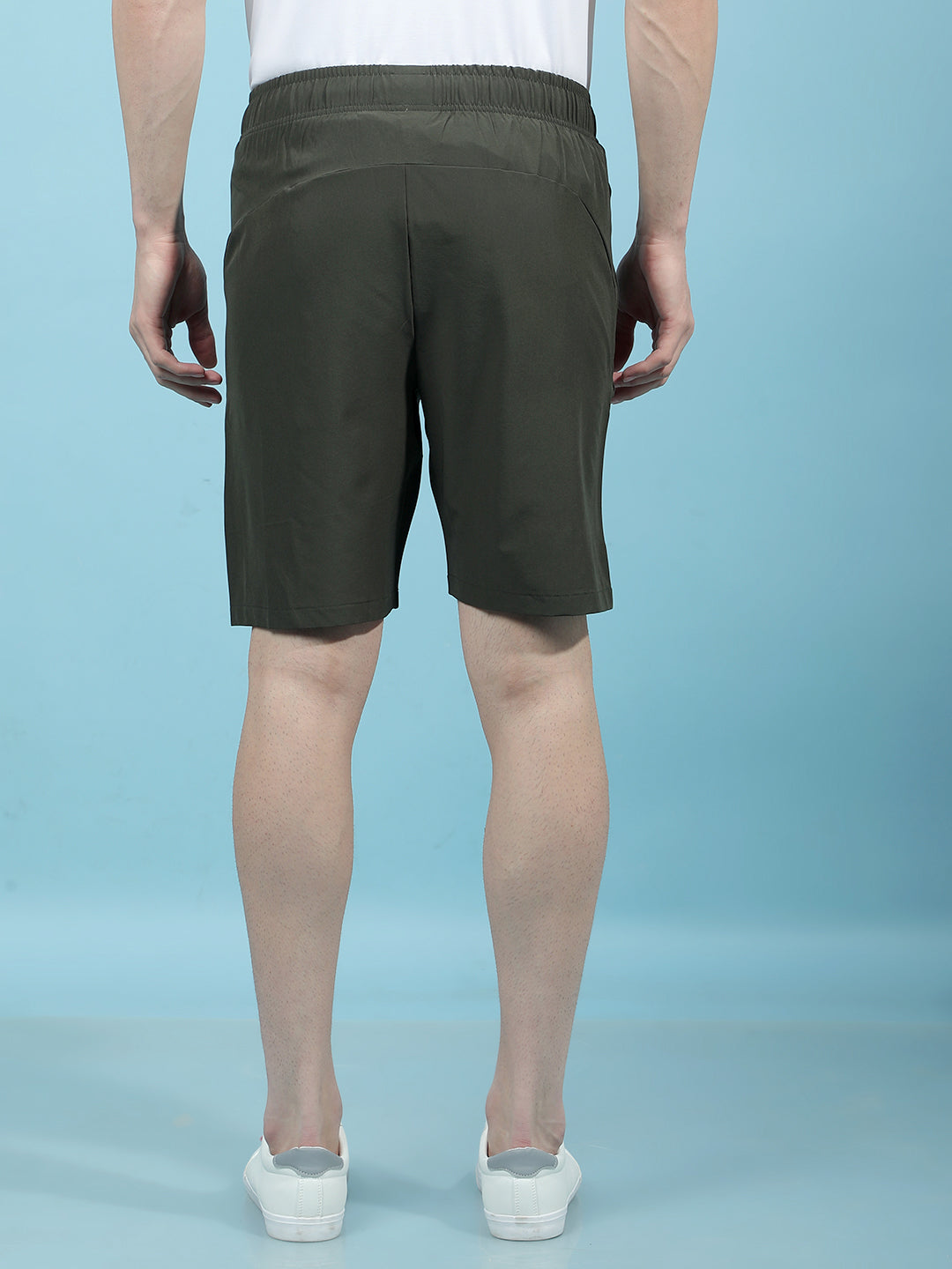 Olive Shorts-Men Shorts-Crimsoune Club