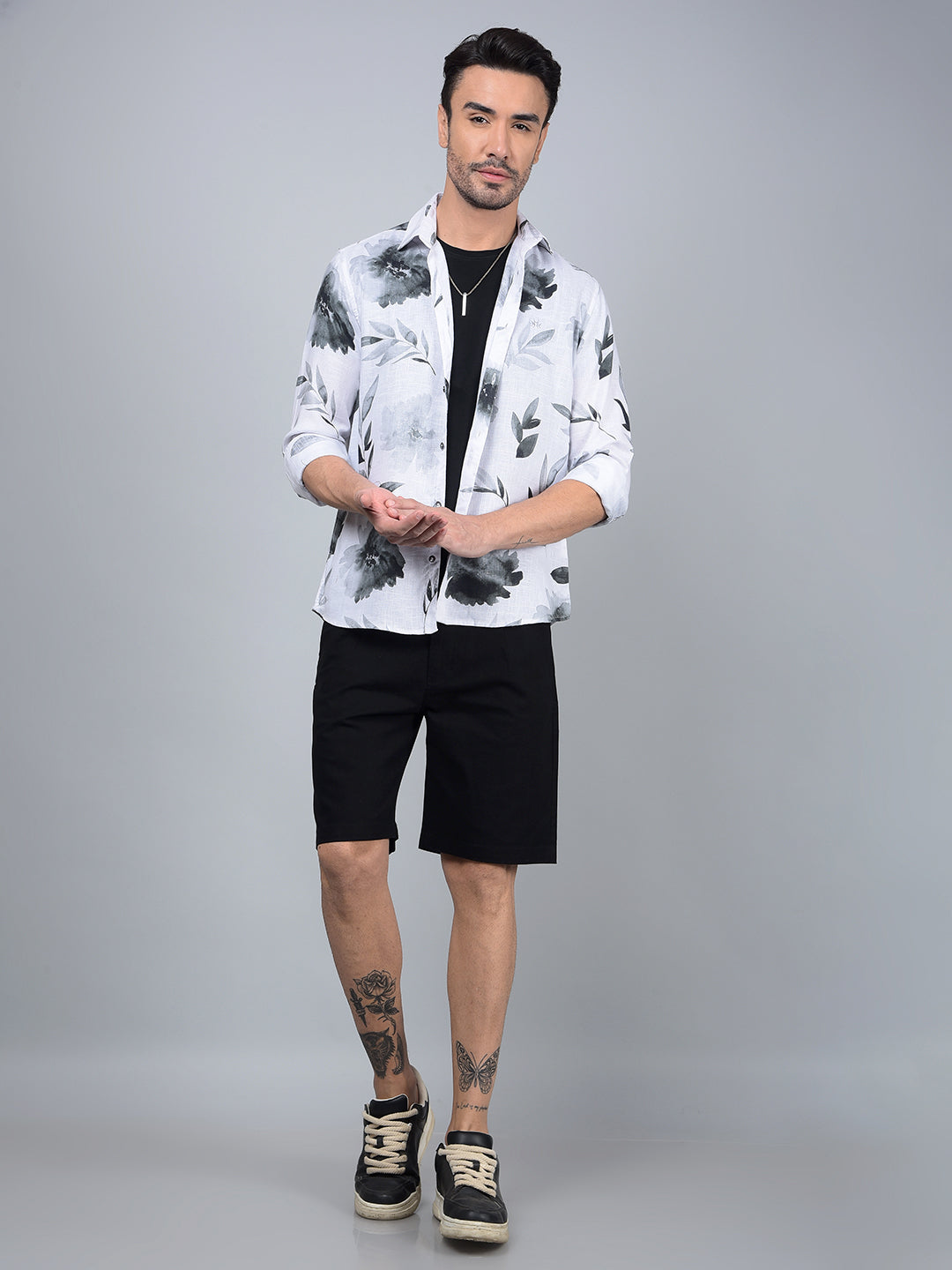 Black Cotton Shorts-Men Shorts-Crimsoune Club