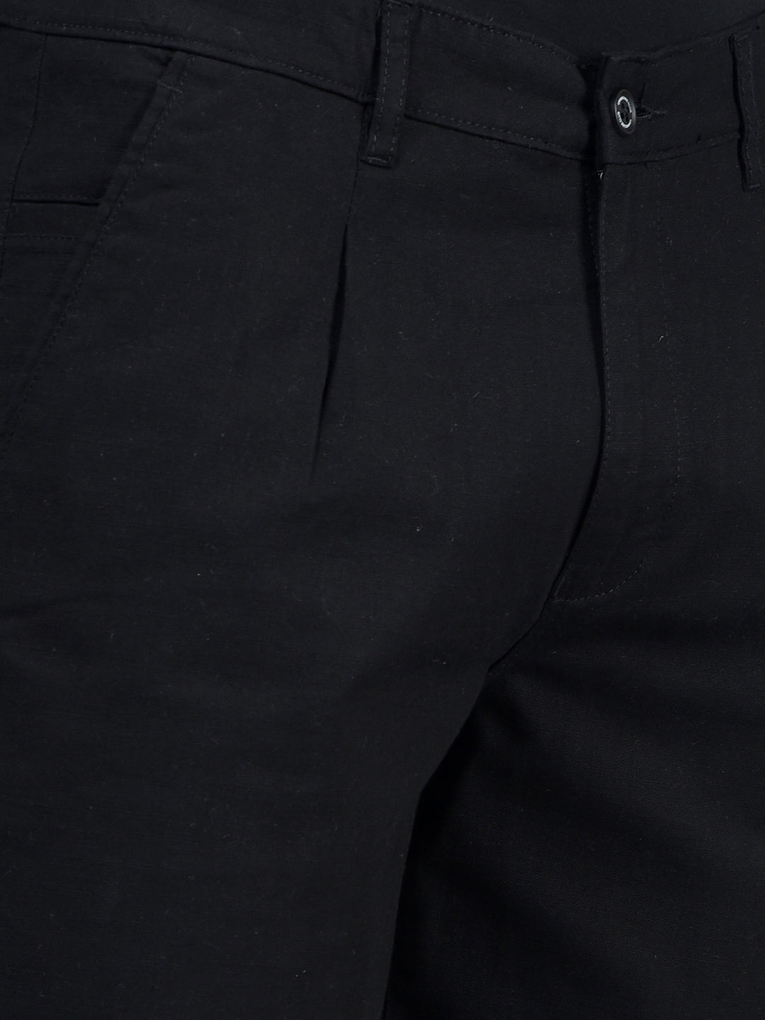 Black Cotton Shorts-Men Shorts-Crimsoune Club