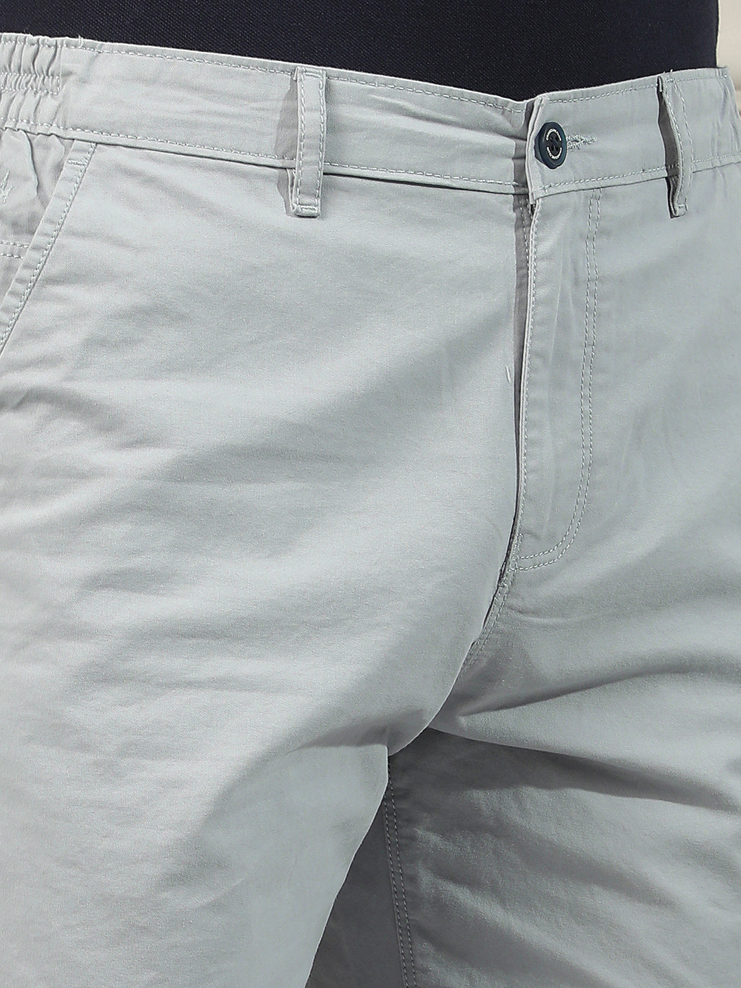 Coastal Blue 100% Cotton Casual Shorts-Men Shorts-Crimsoune Club