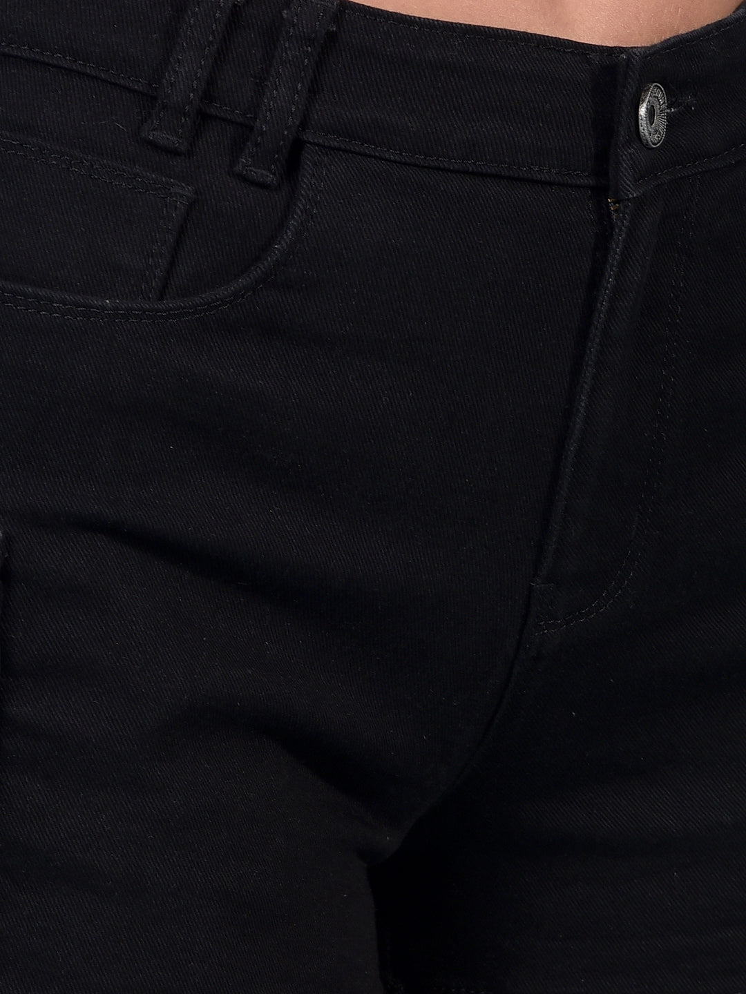 Black Hot Pants-Women Shorts-Crimsoune Club