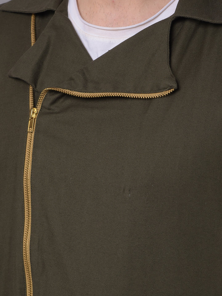 Olive Jacket-Men Jackets-Crimsoune Club