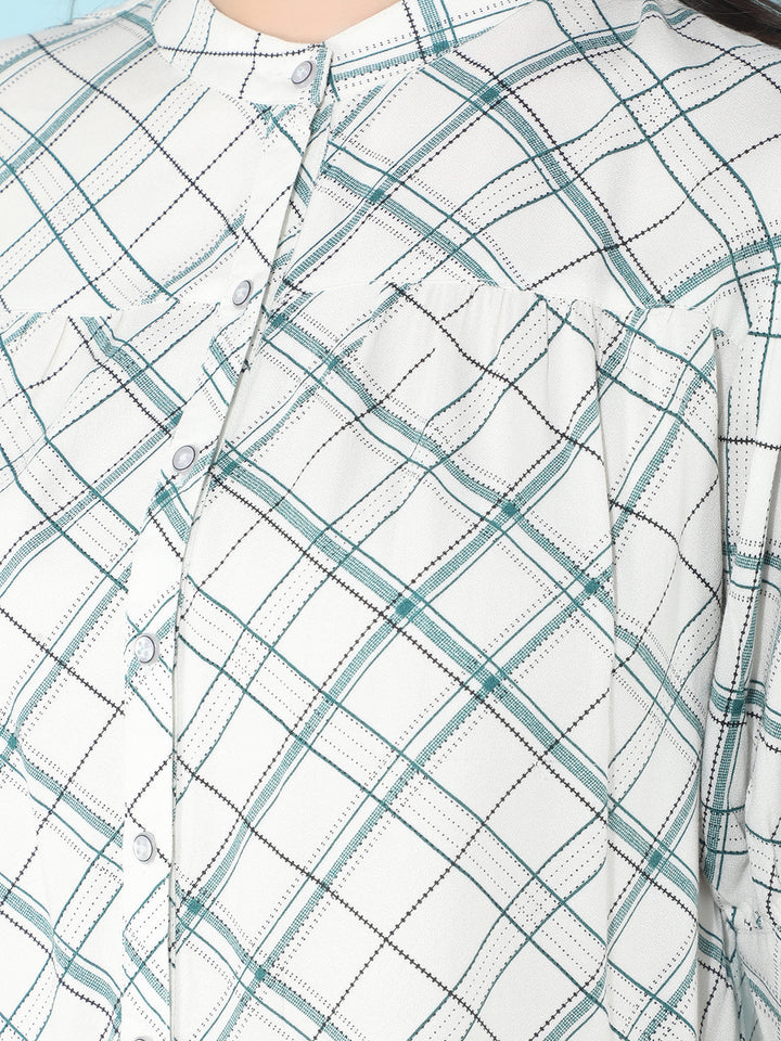 White Printed Top-Women Tops-Crimsoune Club