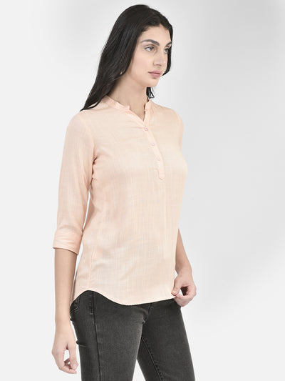 Peach Top-Women Tops-Crimsoune Club