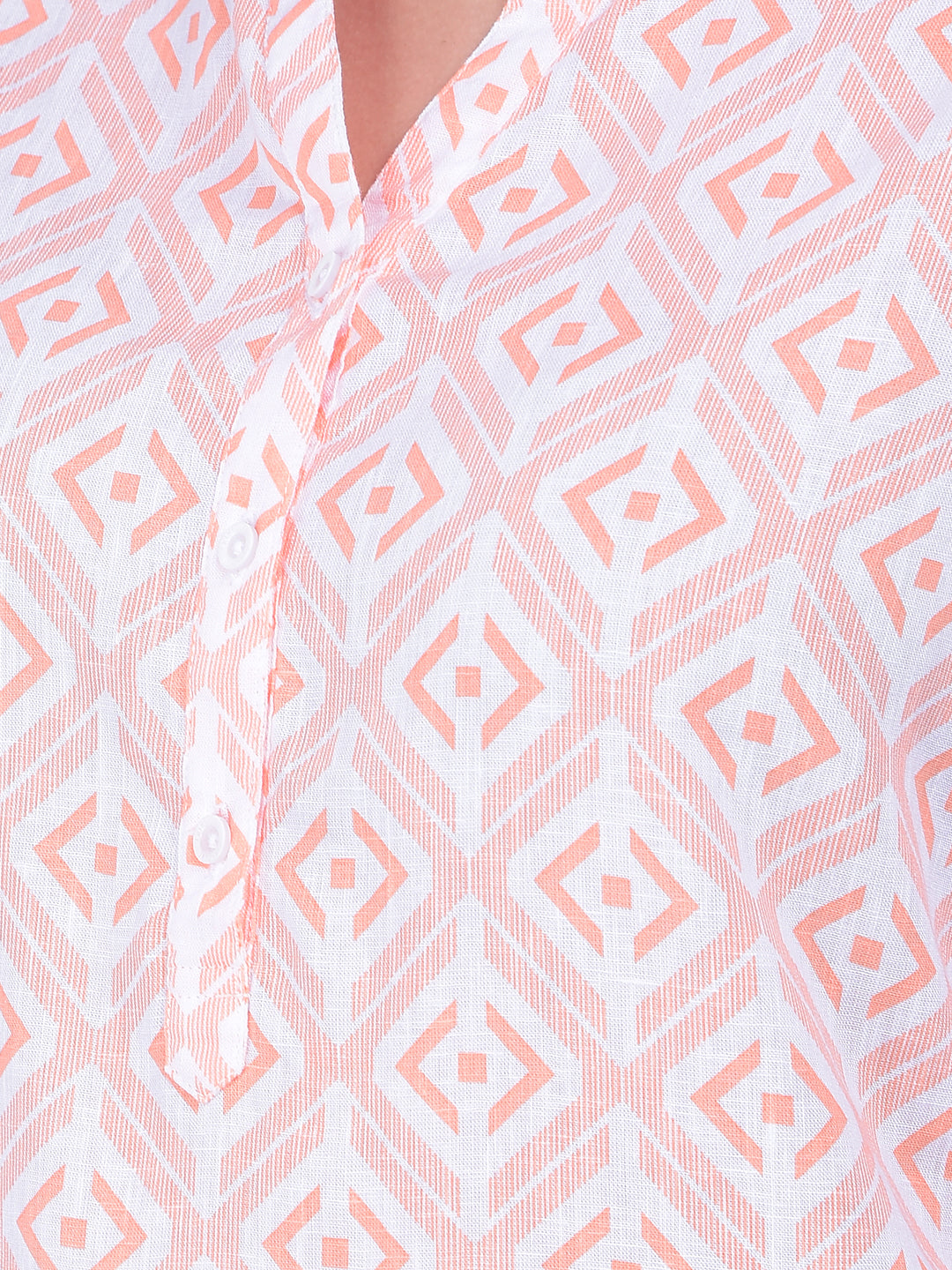 Printed Peach Top-Women Tops-Crimsoune Club