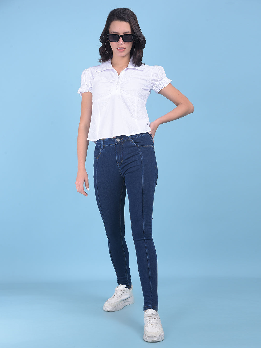 White Top-Women Tops-Crimsoune Club