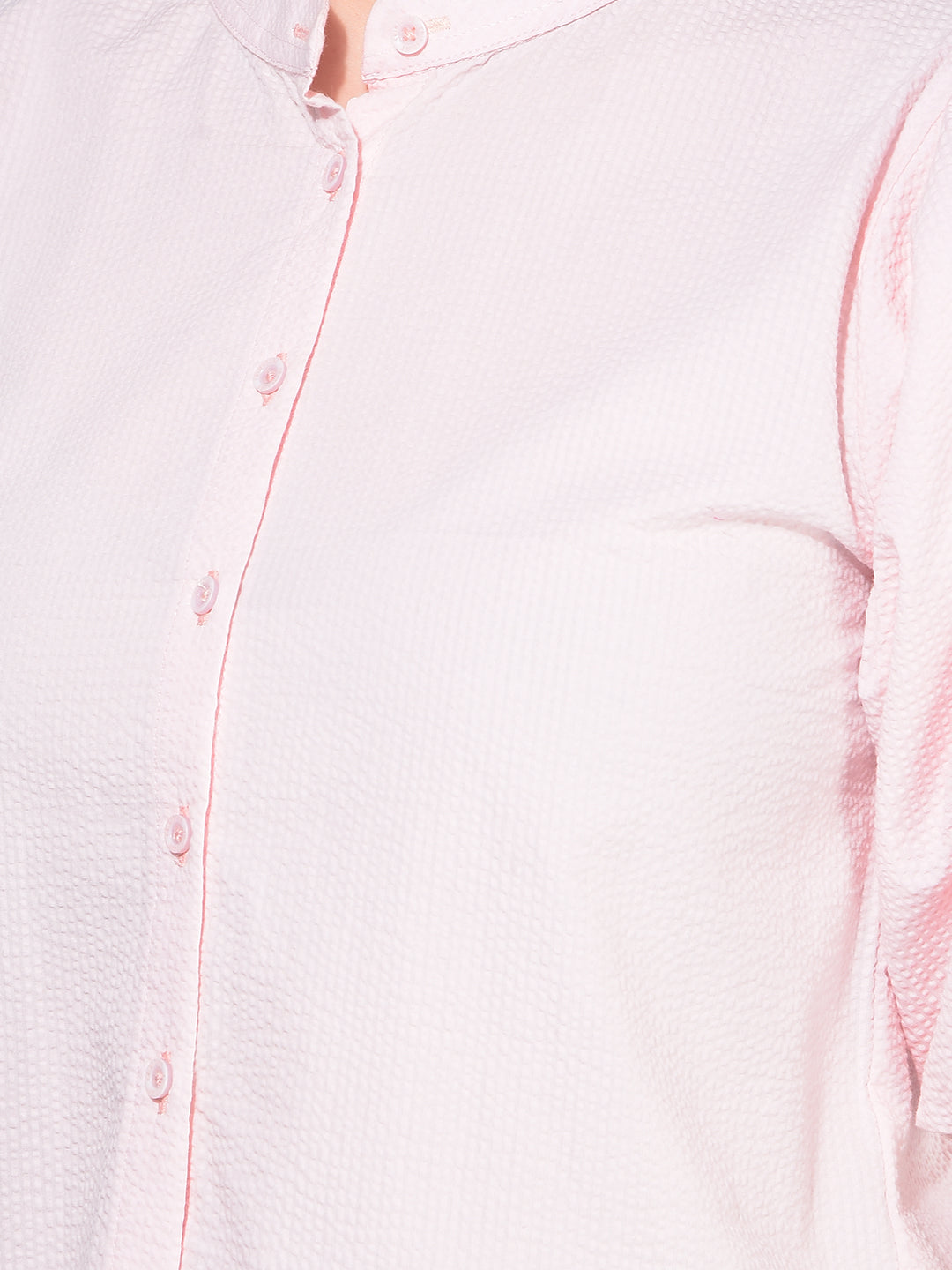 Pink Printed 100% Cotton Top-Women Tops-Crimsoune Club
