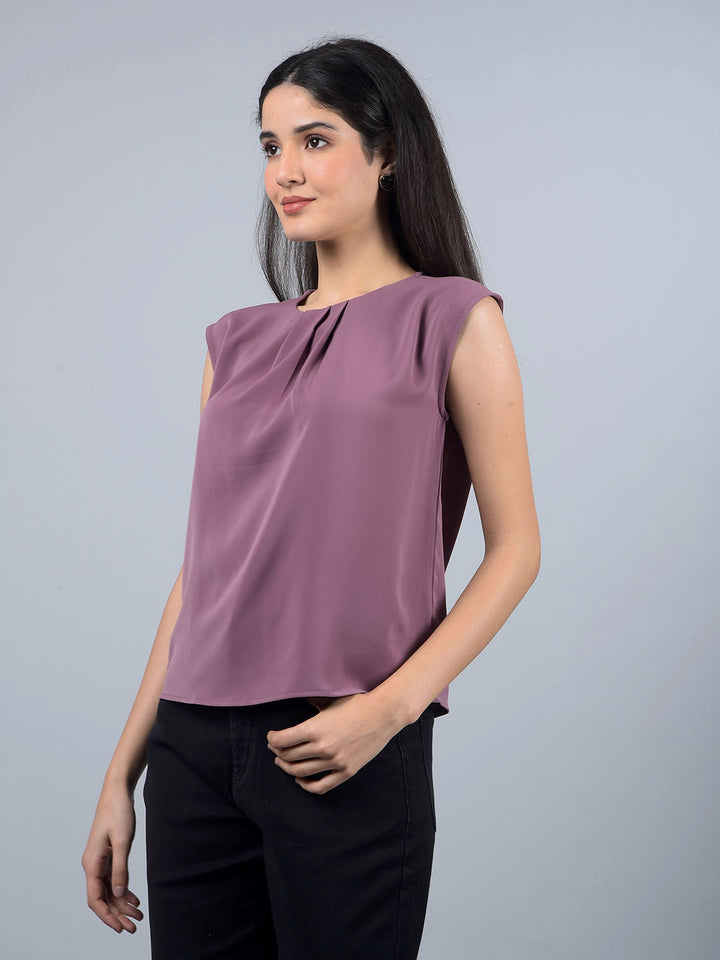 Purple Top-Women Tops-Crimsoune Club