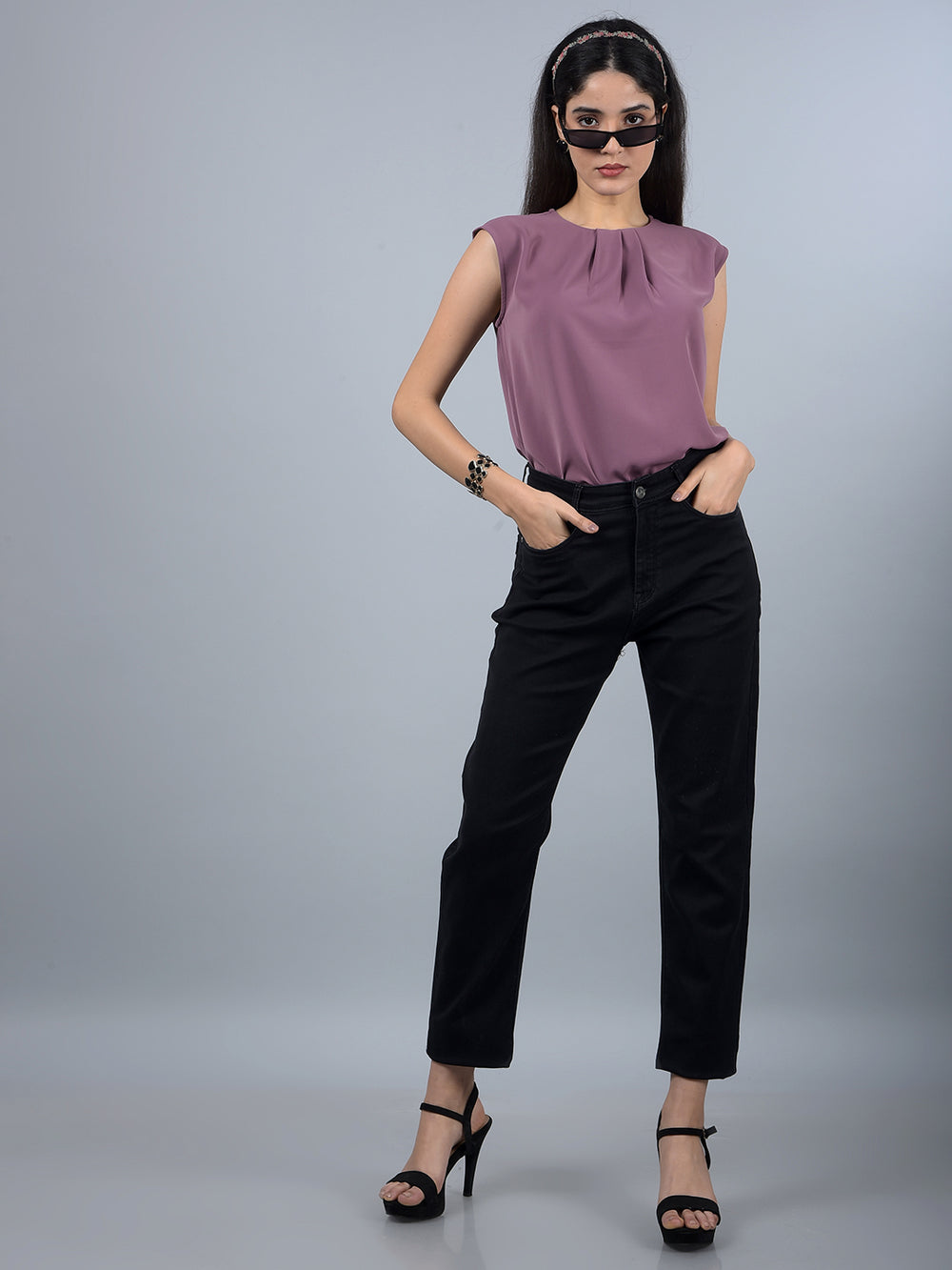 Purple Top-Women Tops-Crimsoune Club