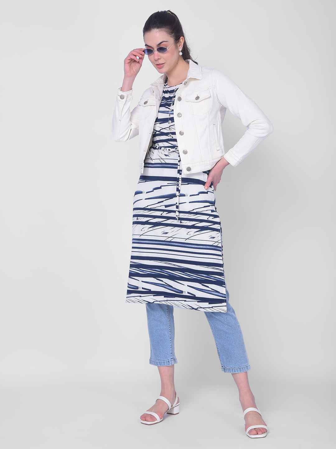 Sleeveless Dress with Side Slits