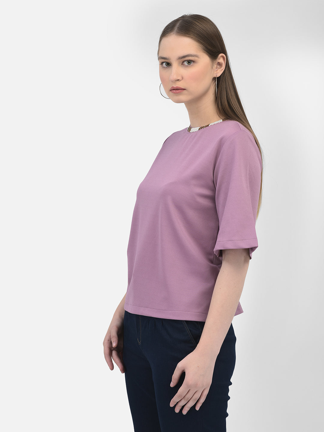 Purple Top-Women Tops-Crimsoune Club