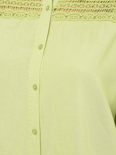 Green Shirt-Women Shirts-Crimsoune Club