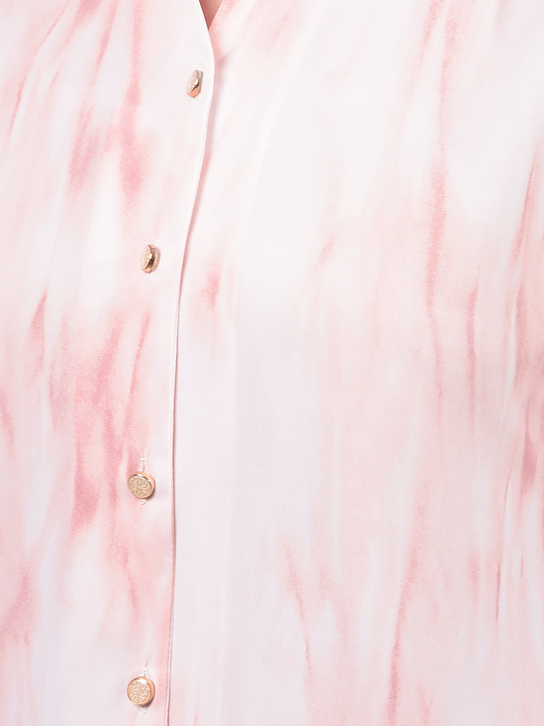 Pink Abstract Print Shirt-Women Shirts-Crimsoune Club