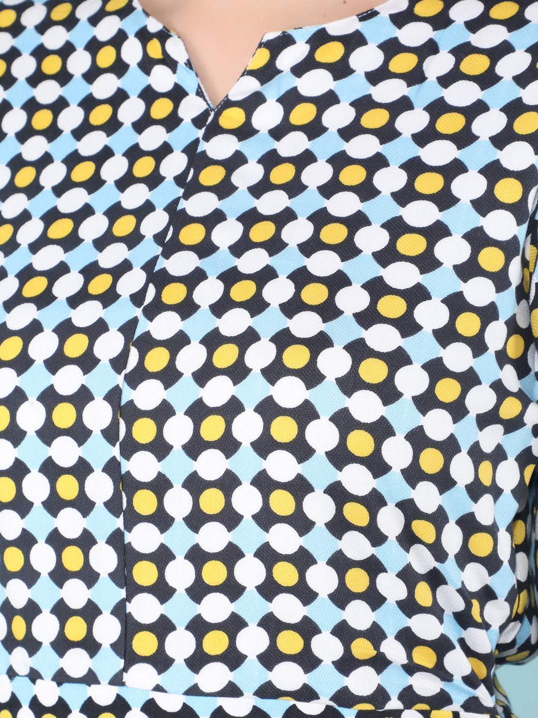 Multi Color Printed A-Line Dress-Women Dresses-Crimsoune Club