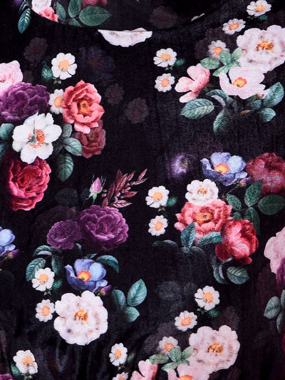 Multi-Color Floral Print Mini Dress-Women Dress-Crimsoune Club