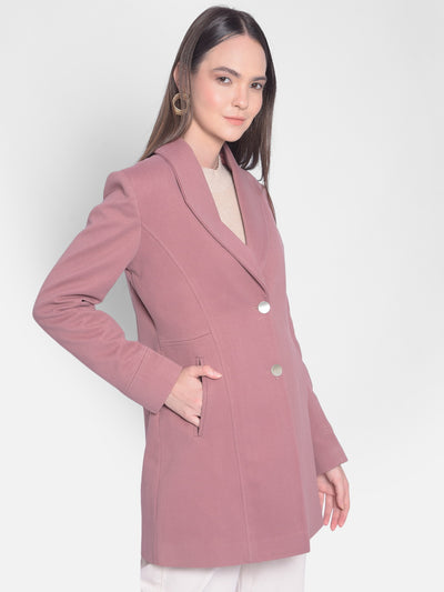 Peach Overcoat-Women Overcoats-Crimsoune Club