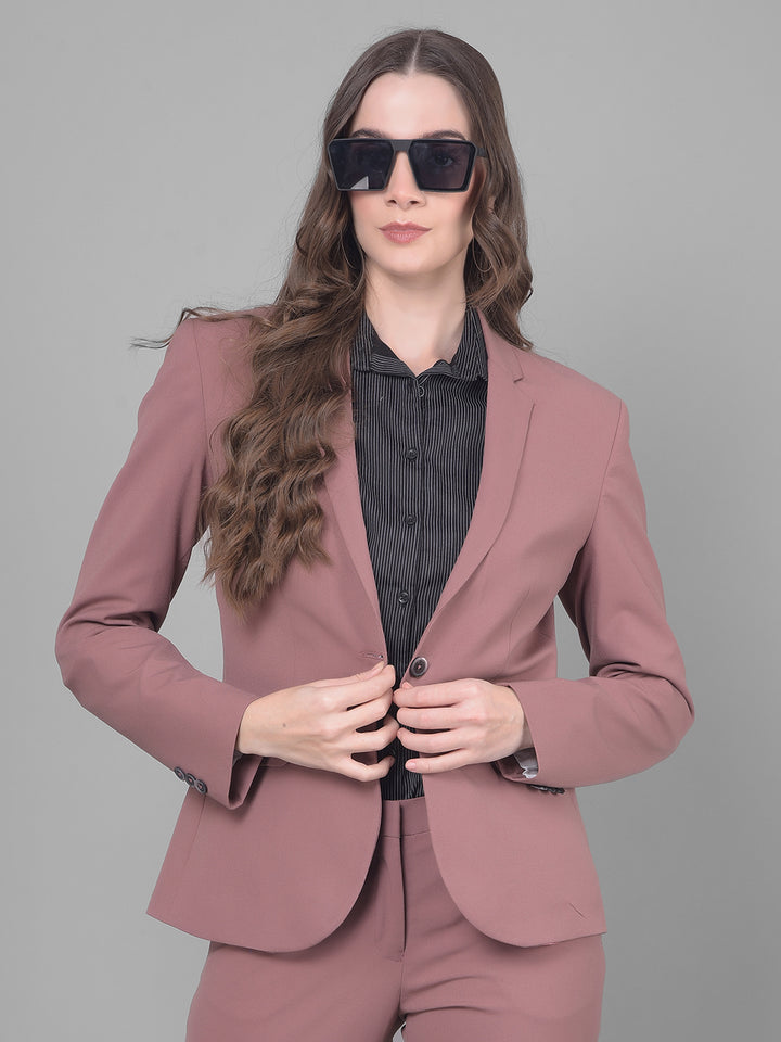 Pink Single Breasted Blazer – Crimsoune Club