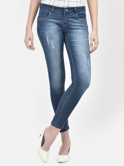 Blue Jeans-Women Jeans-Crimsoune Club