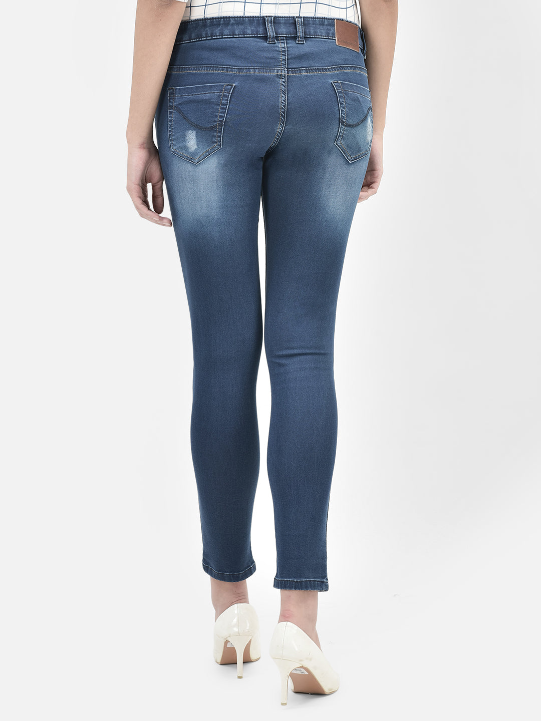 Blue Jeans-Women Jeans-Crimsoune Club